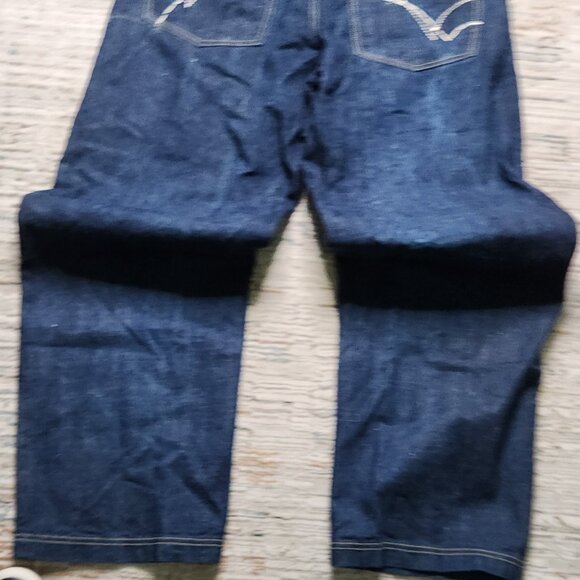 Clench Jeans, Dark Blue Jean Color, Active Wear, Baggy, Y2K, Size 34W 32L - Picture 4 of 13